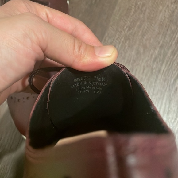 ✅SOLD✅♉️Cole Haan wingtip Zero Grand Oxfords in burgundy ox blood dark red 7.5 - Picture 6 of 11